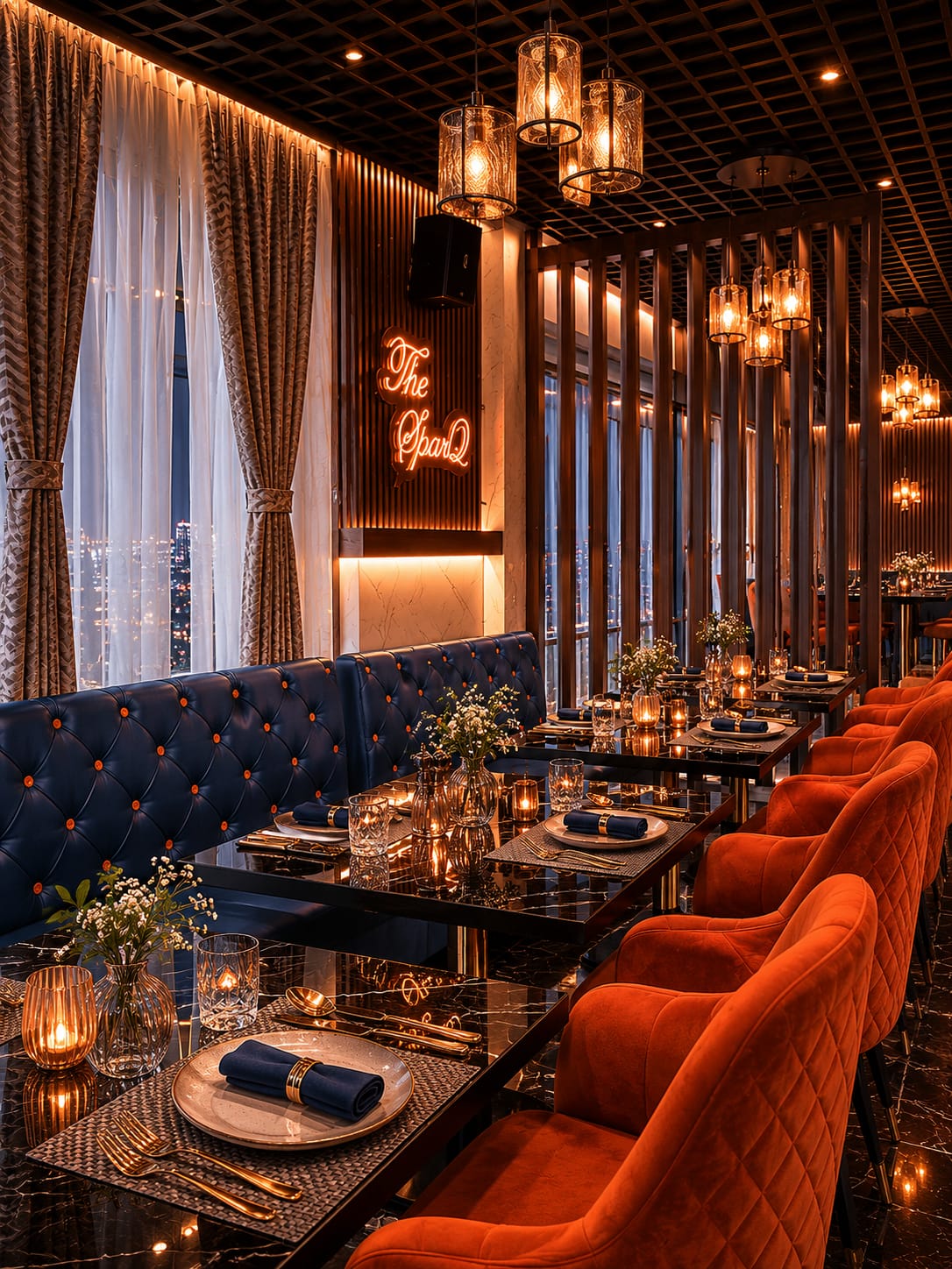 Hospitality and dining interior design by Theme Livinng Interiors